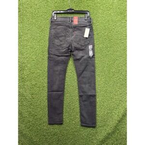 Levis 519 Jeans Mens 30x32 Extreme Skinny Stretch Sits Below Waist Black Denim